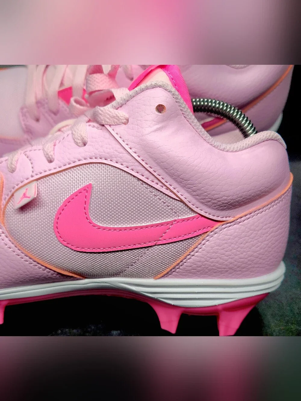 Nike Air Jordan Stadium 90 Low TD Football Cleats Pink Sz 10 Men NIB